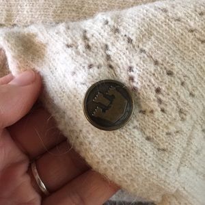 Goorin Bros off white wool blend infinity scarf.